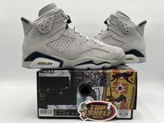 Elevate your sneaker game with these authentic Air Jordan 6 Retro Georgetown kicks. A rare grey and blue colorway makes these shoes a must-have for any collector or fan of Michael Jordan. Designed for men's athletic performance, these size 9.5 sneakers are perfect for basketball or casual wear. Made with high-quality materials and featuring the iconic Air Jordan logo, these shoes are a true statement piece. The Air Jordan 6 model is a classic and timeless design that continues to be popular today. Whether you're a sneakerhead or just looking for a stylish and comfortable pair of shoes, these sneakers are perfect for any occasion. Don't miss out on the opportunity to own these rare and authentic Air Jordan 6 Retro Georgetown kicks. Preowned with original box Size 9.5 100% authentic Any ques Jordans Grey, Air Jordan Logo, Retro 6, Air Jordan 6 Retro, Jordan 6 Retro, Jordan Grey, Jordan Logo, Air Jordan 6, Sneaker Games