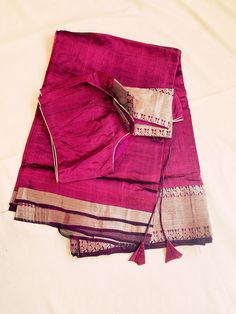 Gorgeous Mangalagiri Handloom Silk saree is accentuated with silver/gold jari borders. Some have intricate ikkat with silver zari weaving. All sarees come with a stitched blouse ( prince cut front button) that fits the size 36 to 42. **Saree pico falls finished.  PLEASE NOTE 1. As with any handloom product there could be minor imperfections. 2. We try to match the colors as close as possible but due to screen settings and other factors it could slightly vary, we mention the exact color in the description. No returns and no exchanges! Thanks ! Handloom Silk Saree, Pattu Saree, Silk Saree, Silk Sarees, Borders, Silver Gold, Prince, Art Collection, Weaving