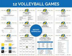 12 volleyball games for kids to play in the game room or on the court, with instructions