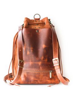 Brown Leather Backpack Purse Designer Backpack Purse, Brown Leather Backpack Purse, Suede Backpack, Designer Backpack, Backpacks For Women, Leather Crossbody Bags, Simple Backpack, Diy Backpack, Brown Leather Backpack