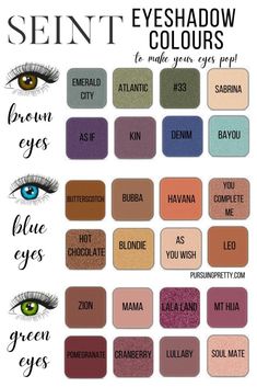 Seint eyeshadow colours to make your eyes POP! Contrasting eyeshadow colours for blue eyes, green eyes, and brown eyes! Order your custom palette today! Best Eyeshadows for Your Eye Colour. Eyeshadow Green Eyes, Eyeshadow Brown Eyes, Wallpaper Backgrounds Pc, Green Eyes Pop, Brown Eyes Pop, Blue Eyes Pop, Bluish Green Eyes, Cute Eyeshadow Looks