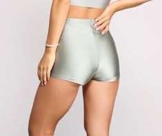 Keep it iconic and chic in hot shorts that stun. Perfect for nailing those head-turning looks. the hot shorts feature a classic high rise waist and a cheeky fit. Complete your look with a bodysuit and thigh high boots.Fit & Features High rise waist Cheeky fit Form-hugging fit Moderate stretch Coated Nylon fabric Bodysuit And Thigh High Boots, Boots Fit, Homecoming Outfits, Hot Shorts, Selling Clothes, Nylon Fabric, Knit Shorts, Thigh High Boots, Thigh High