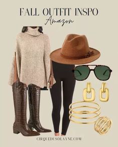 Embrace the cozy vibes with this curated Amazon ensemble. High neck sweaters, knee-high boots, and gold jewelry - the perfect recipe for autumn chic. Autumn Chic, Fall Outfit Inspiration, Winter Styles, Fashion Trends Winter, Womens Fashion Inspiration, Rose Gold White, High Neck Sweater, Outfit Inspiration Fall, Cozy Vibes