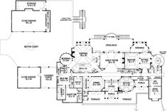 this is the first floor plan for these luxury home plans, which include two master suites and