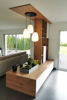 Mid Modern House, Window Seat Ideas, Home Hall Design, Wooden Room, Stylish Interior Design, Furniture Details Design, Living Room Partition Design, Room Partition Designs, Home Entrance Decor