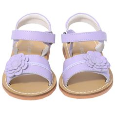 Darling toddler girls spring summer lilac flower sandal shoe . Sandal shoe features hook and loop fastner closure strap. Remove Bleach Stains, Purple Outfit, Flower Sandals, Purple Outfits, Lilac Flowers, Hook And Loop, Sandals Summer, Toddler Girls, Slip On Sandal