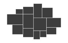 an abstract black and white photo with squares in the shape of rectangles on a white background