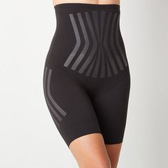 Contour your curves with these Ambrielle women's LYCRA FitSense technology high-waist leg thigh slimmers. This tag-free body shaper combines breathable fabric with a comfortable stretch for extra tummy control and firm support for all-around shaping.Closure Type: Full ElasticConcerns: Rear SolutionsSupport: Extra Firm SupportFiber Content: 66% Nylon, 34% SpandexFabric Description: KnitCrotch Fiber Content: 92% Cotton, 8% SpandexCare: Machine Wash, Tumble DryCountry of Origin: Imported Black Sculpting Shapewear With Built-in Shorts, Black Sculpting Bottoms With Built-in Shorts, Compression Activewear With Medium Bust Support, Compressive Black Bottoms With Built-in Padding, Compressive High-cut Leg Shapewear For Workout, Black Shapewear With Built-in Shorts And Sculpting Fit, Black Sculpting Shapewear For Workout, Shaping Mid-thigh Length Activewear For Workout, Shaping Activewear For Workout