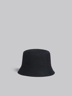 Bucket hat made from organic cotton gabardine. Embellished with embroidered Marni lettering on the front. Lined in cotton. Classic Cotton Bucket Hat With Curved Brim, Hat Making, Cotton Weaving, Hats For Men, Bucket Hat, Organic Cotton, Hats, Black