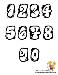 the letters and numbers are drawn with black ink