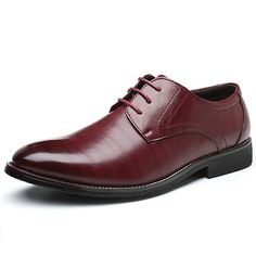 Category:Oxfords; Upper Materials:PU; Season:Fall; Gender:Men's; Toe Shape:Round Toe; Style:Business; Outsole Materials:Rubber; Occasion:Daily; Closure Type:Lace-up; Function:Non-slipping; Pattern:Solid Colored; Shipping Weight:0.845; Listing Date:08/12/2020; Foot Length:; Size chart date source:Provided by Supplier. Semi-formal Flat Heel Dress Shoes For Spring, Spring Semi-formal Dress Shoes With Flat Heel, Semi-formal Spring Dress Shoes With Flat Heel, Semi-formal Oxford Lace-up Shoes With Round Toe, Fitted Flat Heel Oxfords For Semi-formal Occasions, Comfortable Flat Heel Oxfords For Semi-formal Occasions, Semi-formal Spring Lace-up Shoes With Brogue Detailing, Flat Heel Dress Shoes For Business In Spring, Wingtip Lace-up Shoes For Semi-formal Spring Events