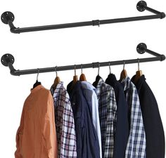 an image of clothes hanging on the rail