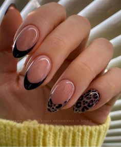 Cowboy Nails, Deco Nails, Black And White Nail, Kutek Disney, Unghie Sfumate, Cheetah Nails, Leopard Print Nails