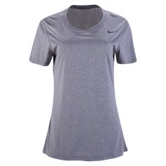 Nike Women's Legend Shirt. When we hit the field we need legendary performance we can count on and we found it in this training shirt from Nike. This cool and comfortable Dri-FIT top has the Nike Swoosh logo applied to the left chest. 100% polyester. Nike Swoosh Logo, Training Tops, Nike Logo, Workout Tops, We Need, Dri Fit, Tshirt Dress, Nike Women, Soccer