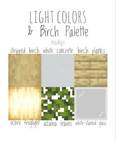 the color scheme for light colors and bright palettes