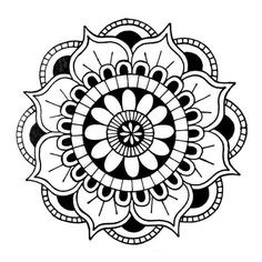 a black and white drawing of a flower with the words lmhoke on it