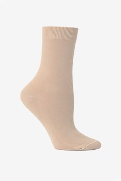 A classic lightweight sock with a traditional mid-calf rise that hits a few inches above the ankle. These socks feature a flat knit body with a ribbed top to keep them up throughout the day. Please note: select colors of this sock are garment dyed and enzyme washed which can result in subtle irregularities, softer fibers and a slightly more textured hand. • Unisex• Made in Los Angeles, Calif.• Crew Sock• 100% Shrink Free Garment dye Cotton | Summer Sock in Beige, Size 6~9 Summer Sock, Crew Sock, Ribbed Top, Summer Cotton, Crew Socks, Mid Calf, The Day, Socks, Dye