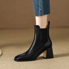 Ivory Slip on Boots Women Slip On Boots, Leather Shorts, Boots Women, Black Heels, Classic Looks, Perfect Pair, Everyday Fashion, Womens Boots, Ankle Boot