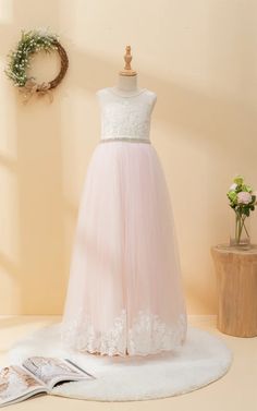 Shop Angel Lace Scoop-neck Sleeveless Tulle Beaded Applique Flowergirl Dress Online. Dorris Wedding offers tons of high quality collections at affordable prices. Free shipping Now! Embellished Sleeveless Princess Dress For Pageant, Sleeveless Embellished Princess Dress For Pageant, Elegant Embellished Sleeveless Princess Dress, Elegant Sleeveless Embellished Princess Dress, Pink Sleeveless Ball Gown With Lace Bodice, Sleeveless Pageant Dress With Sheer Bodice, Sleeveless Gown With Lace Bodice For Pageant, Sleeveless Gown With Sheer Bodice For Pageants, Princess-style Sleeveless Embellished Gown