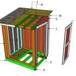 the plans for an outdoor storage shed