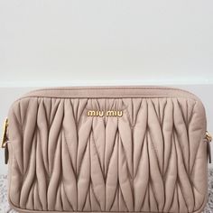 Brand New Never Worn Miu Miu Evening Bag With Zipper Closure, Luxury Miu Miu Bags With Zipper Closure, Luxury Beige Miu Miu Bag, Miu Miu Crossbody Shoulder Bag With Detachable Strap, Chic Miu Miu Crossbody Bag, Miu Miu, Limited Time, Crossbody Bag, Bag Lady