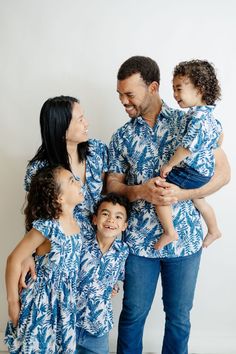 Family outfit, Daddy & me matching Outfit, Father and Daughter matching Outfit, Mommy and me Outfit, Mother's day gift, Fathers day Gift Now the whole Family can match in these beautiful matching Shirts, Dresses, Rompers. Please note: Items need to be added to the basket separately in order to receive the set. This beautiful 100% Rayon Dress/Romper is soft and light and comes with ruffle / flutter sleeves and tied back straps. (3m - 1y Romper have Button straps). The short sleeved, casual collar Casual Short Sleeve Sets For Holiday, Blue Family Matching Sets, Casual Holiday Matching Set, Family Matching Cotton Sets, Blue Matching Set Top For Vacation, Father And Son Clothing, Father Son Shirts, Womens Wrap Dress, Mommy And Me Dresses