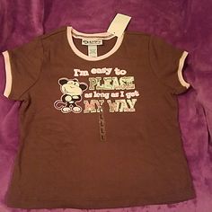 New With Tags. Who Doesn't Love A Cute Monkey. 100% Cotton Monkey Tee. Little Glitter Over Letters, Doesn't Rub Off. **Excellent, Like New Condition. No Rips, Stains Or Wear Marks. Smoke/Pet Free. Will Arrive Ironed/Steamed. Brown Y2k Shirt, Early 2000s Long Sleeve Shirt, 2000s Kid Clothes, Rilakkuma Shirt, 2000s Monkey Shirt, Y2k Fashion Outfit, Monkey Shirt, Free Will, Silly Girls