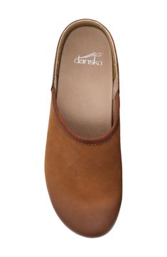 Keep your look casual and comfortable with this go-to clog cushioned by a dual-density memory foam footbed. Style Name:Dansko Brenna Clog (Women). Style Number: 6047961. Available in stores. Casual Clogs With Cushioned Footbed Medium Width, Clogs With Arch Support And Medium Width, Medium Width Clogs With Arch Support And Round Toe, Medium Width Cushioned Clogs, Comfortable Round Toe Clogs With Arch Support, Clogs With Arch Support And Round Toe, Synthetic Clogs With Cushioned Footbed Medium Width, Slip-on Leather Clogs With Slip-resistant, Comfortable Clogs With Removable Insole And Round Toe