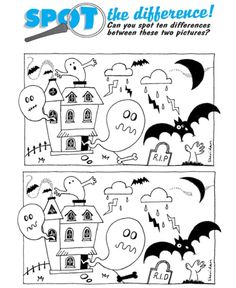 halloween coloring pages for kids to color and practice the numbers in front of their house