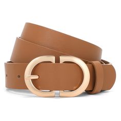 PRICES MAY VARY. Comfortable Material - Made from soft and smooth PU leather, XZQTIVE belt for women offers a cozy fit. Stylish Buckle Design - Our women's belt features a trendy metal gold buckle. The buckle is made of alloy material, resistant to rust and scratches. Simple yet elegant, this ladies waist belt adds a subtle touch of fashion to your outfits without being too flashy or boring. Small to Plus Size Belt - Our women belts for jeans pants dress offers a wide range of sizes to choose fr Women’s Belts, Ladies Belts, Belt With Gold Buckle, Plus Size Belts, Women Belt, Branded Belts, Casual Belt, Faux Leather Belts, Pants Dress