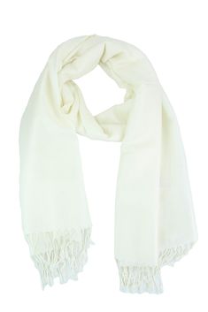 PRICES MAY VARY. 100% Satisfaction guaranteed: Luxurious, softest cashmere feel scarf, unique manufacturing process, experience the difference! Soft & Silky Cozy and fancy, Double Side ,Reversible Design Scarf Size: 28 wide X 70 Length. 3 hand knotted tassels at each ends Lightweight and easy to carry. Perfect for traveling , Party . Free and Friendly customer service: feel free to send an e-mail, we will solve the problem for you ASAP. 30 Day Warranty: we offer free replacement or full refund i Winter Cream Pashmina Shawl, Classic Pashmina Shawl For Winter, Classic Solid Color Pashmina Scarves, Classic Solid Color Pashmina Scarf, Classic Pashmina Scarf, Design Scarf, Wrap Scarf, Find Color, Silky Scarf