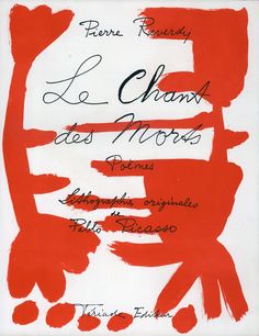 an orange and white poster with writing on it's back side, which reads la chaud des motes