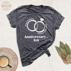 Personalized Anniversary Couple Shirt, Custom Wedding Gift Tshirt, Anniversary Tee, Gift For Boyfriend, Wife and Husband Tee, Gift For Wife. Welcome to BestMomentTees! Step into a world of comfort and style with our handmade shirts from the renowned Bella Canvas brand. The solid colors are 100% pure cotton, while the delightful heather colors are a charming blend of 52% cotton and 48% polyester. 🍃 Each shirt is a true labor of love, meticulously created using the innovative DTF printing method. Customizable Crew Neck T-shirt For Anniversary, Custom Text Crew Neck Top For Anniversary, Anniversary Couple, Wife And Husband, Handmade Shirts, Couple Shirt, Custom Wedding Gifts, Personalized Anniversary, Gift For Boyfriend