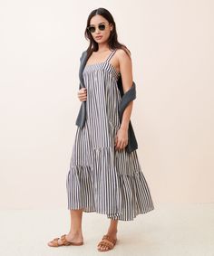 Flowy Sundress For Brunch During Beach Season, Flowy A-line Sundress For Brunch, Summer A-line Maxi Dress For Beach Season, Vacation A-line Sundress Midi Dress, Daywear Sundress Maxi Dress Unlined, Flowy A-line Sundress For Vacation, Flowy A-line Summer Sundress, Unlined A-line Midi Dress For Summer, Summer Daywear Unlined Maxi Dress