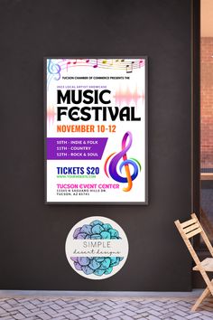 music festival flyers, band gig posters, music theme flyers, perosnalize and send out or print today Easy Desert, Vibrant Poster, Deserts Easy, Music Festival Poster