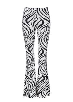 White Zebra Print Bottoms For Summer, Casual Stretch Zebra Print Bottoms, Spring Wide Leg Zebra Print Pants, Spring Wide Leg Zebra Print Bottoms, Black Zebra Print Pants For Spring, White Zebra Print Casual Bottoms, Black Zebra Print Bottoms For Spring, Spring Black Zebra Print Pants, White Zebra Print Stretch Bottoms