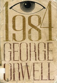 the cover of 1934 george orwell's novel, with an eye on it