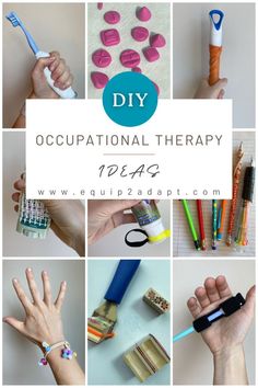 Looking for DIY Occupational Therapy ideas? Find low-tech solutions for accessibility, ADLs, and IADLs at Equip2Adapt. Using everyday materials, learn how to create easy solutions that work for people with disabilities. Assistive Devices Occupational Therapy, Diy Assistive Technology, Diy Adaptive Equipment, Assistive Technology In The Classroom, Adaptive Equipment Diy, Disabilities Activities, Nbcot Exam, Proprioceptive Activities, Adaptive Devices