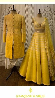 Wedding Dresses Designs, Wedding Matching Outfits, Haldi Ceremony Outfit, Haldi Dress, Baju Kahwin, Haldi Outfits, Indian Wedding Gowns, Latest Bridal Lehenga, Indian Couple