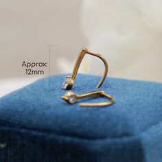 Simple and sleek line ear hook crafted in solid 10k yellow gold Made to Order Ship within 2-3 weeks - Earring size: 12mm in length - Sold as A Pair. - Made in 14 karat gold. - Stamp with 14K. 14k Gold Huggie Earrings With Ear Wire For Anniversary, 14k Gold French Hook Earrings For Anniversary, Minimalist 14k Gold Earrings With French Hook, 14k Gold French Hook Earrings For Everyday, Yellow Gold 14k Jewelry With French Hook, 14k Gold Earrings With French Hook, 14k Yellow Gold Earrings With Lever Back, Yellow Gold 14k French Hook Jewelry, Minimalist Tarnish-resistant Yellow Gold Clip-on Earrings