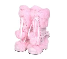 Princess High Heels, Throwing Fits, Boots Woman, Kawaii Shoes, Pink Boots, High Heels Shoes, Cute Boots, Women Boots