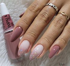 Easy Nails Ideas, Fall Nails Ideas, Rose Gold Nails Design, Wow Nails, Pink Manicure, Rose Gold Nails, Mehndi Designs For Fingers, Brown Nails