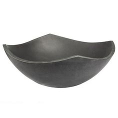 a black bowl on a white background