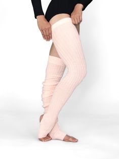 Soft, practical extra long leg warmers with open heel and soft touch feel. They are an absolutely fabulous fit and are worn by professionals around the world. Layer on top of your favorite Body Wrappers tights for a great look while increasing warmth. A must have for all ballet dancers and beyond. 48" extra-long stirrup thigh warmers. Fabric: Acrylic Style: 92 Ballet Outfit Aesthetic, Ballet Practice Outfit, Palates Princess, Ballet Workout Clothes, Leg Warmers Ballet, Ballet Leg Warmers, Long Leg Warmers, Ballet Outfits, Ballet Inspired Fashion