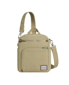 in stock Everyday Softback Bags With Anti-theft Pocket, Beige Travel Bag With Anti-theft Pocket, Beige Shoulder Bag With Anti-theft Pocket For Daily Use, Softback Bags With Anti-theft Pocket For On-the-go, On-the-go Bags With Anti-theft Pocket And Softback, Anti-theft Softback Bag For Daily Use, Daily Use Backpack With Anti-theft Pocket, Daily Use Softback Bag With Anti-theft Pocket, Rectangular Satchel With Anti-theft Pocket For Everyday Use