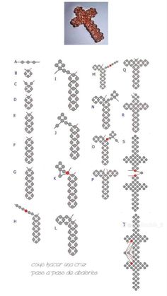 the cross is made out of different types of letters and numbers, including one for each letter