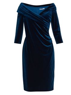 Bridget Velvet Dress Midi Velvet Dress, Smart Day Dresses, Designers Dresses, Black Tie Dress Code, Winter Wedding Outfits, Embellished Maxi Dress, Velvet Midi Dress, Black Tie Dress, Teal Dress