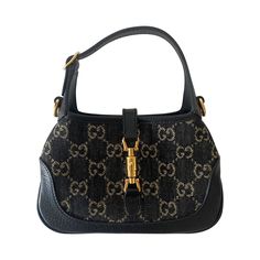 Description: New Gucci GG Jackie 1961 Mini Shoulder Bag Includes Dustbag and Dual Straps Condition: New. Estimated Retail: $2,650 Details: Black and Ivory GG Denim JacquardBlack LeatherGold-Tone HardwareOrange and Black WebFabric LiningPiston ClosureInterior Open Pocket Measurement: Height 13cm / Width 19cm / Depth 3cm Dhgate Bags, Gucci Black Purse, Gucci Jackie Crossbody Bag, Black Mini Designer Bag, Black Designer Bag, Gucci Jackie Bag Vintage, Gucci Jackie Bag Black, Small Designer Bags, Gucci Purse