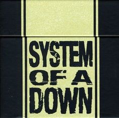 the words system of a down on a black and white background