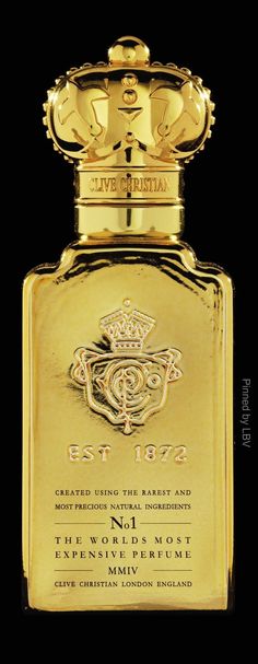 Rosamaria G Frangini | High Perfumes | Gold Desire | The World's Most Expensive Perfume - Clive Christian No.1 Most Expensive Perfume, Expensive Perfume, Wear Perfume, Clive Christian, Scent Bottle, Perfume Fragrance